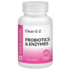Bottle of Clean E-Z Candida supplement showing 60 count