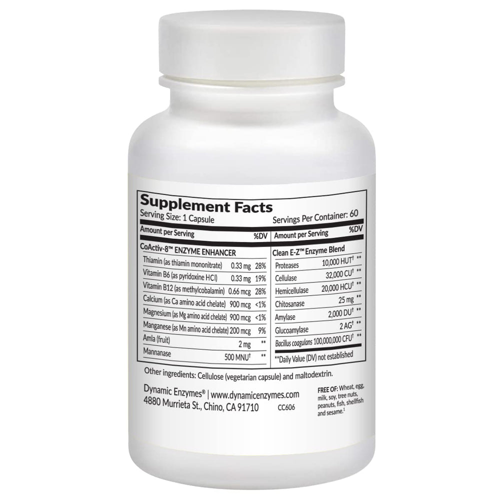 Probiotic capsules and digestive enzymes