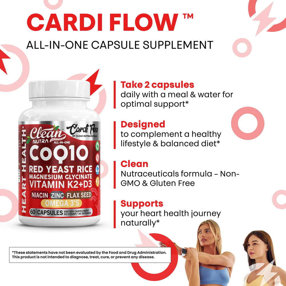 Product label and ingredients on Clean Nutra CoQ10 bottle