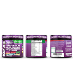 Ingredient list indicating non-GMO, gluten-free and dairy-free on packaging