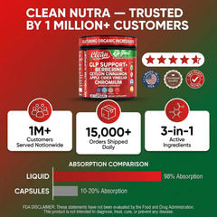 Clean Nutraceuticals capsule in hand for size and serving comparison and travel-friendly benefit