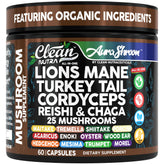 Bottle of Clean Nutra Lions Mane Mushroom Supplement