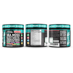 Made-in-USA GMP facility packaging for MiracleMin sea moss capsules