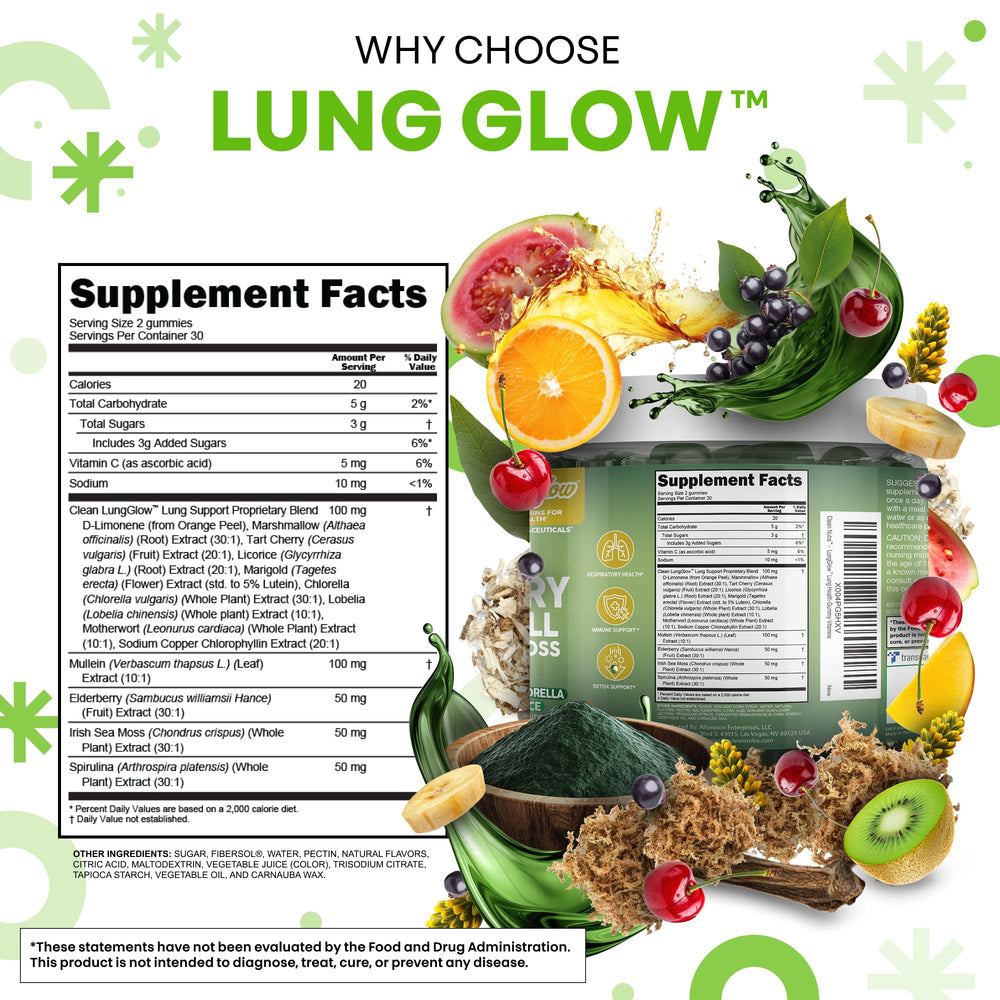 Gummies with mullein, tart cherry, marshmallow root and licorice