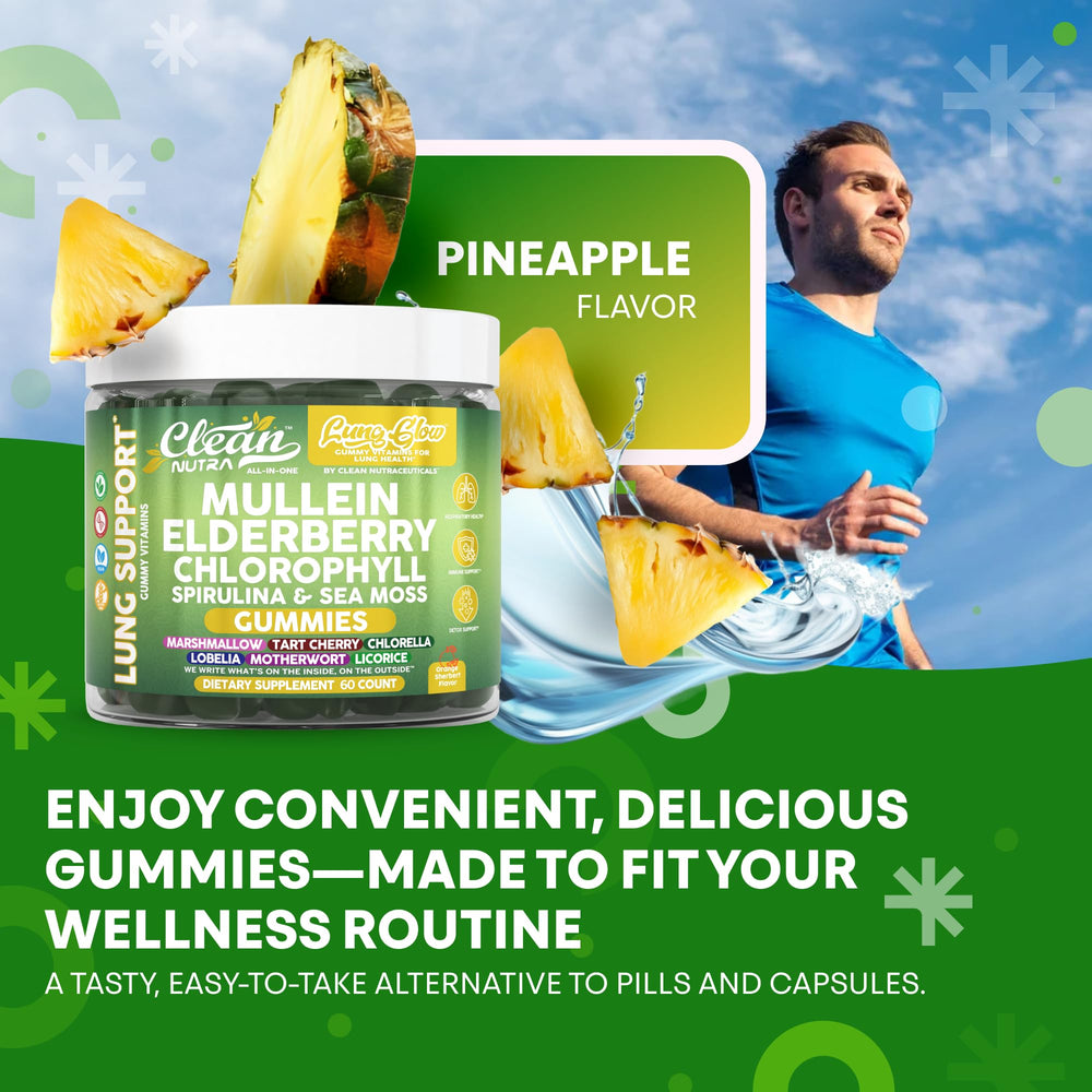 Chlorophyll and sea moss components highlighted on label