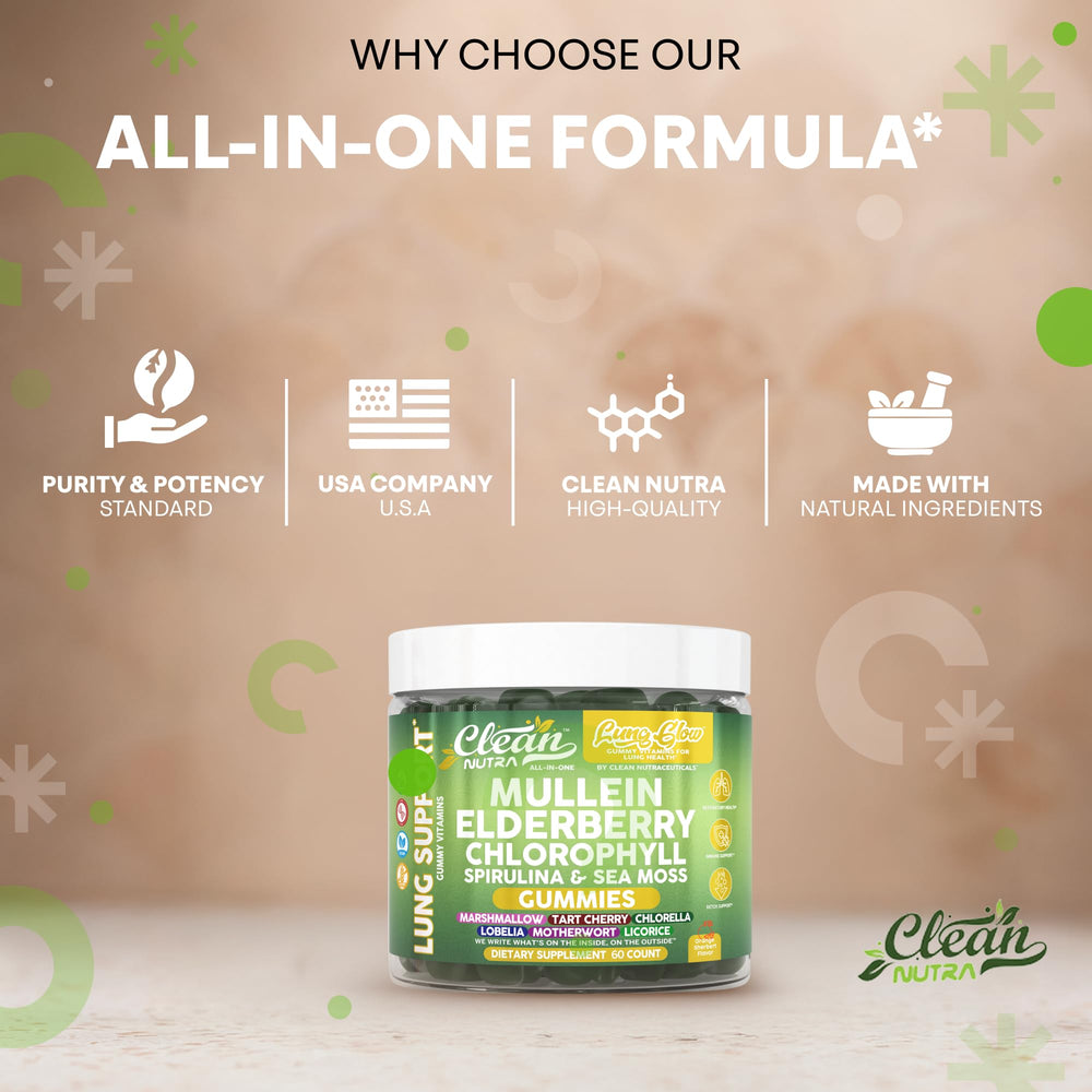 60 gummies bottle against a fresh greens background