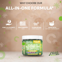 60 gummies bottle against a fresh greens background