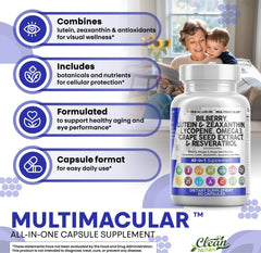 Clean Nutra Eye Vitamins: omega-3 para apoyo saludable de la función ocular