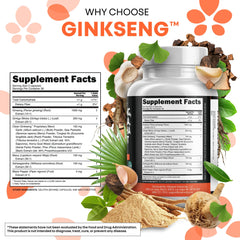 Bottle featuring pine bark extract garlic and saw palmetto ingredients