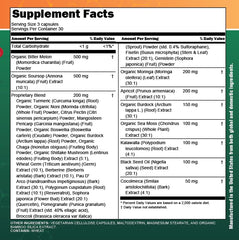 All-in-one antioxidant support bottle with capsules on display