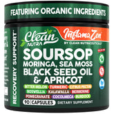 Bottle of Clean Nutra Soursop Supplement with 90 capsules