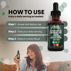 Non-GMO, gluten-free, soy-free and dairy-free thyroid drops packaging