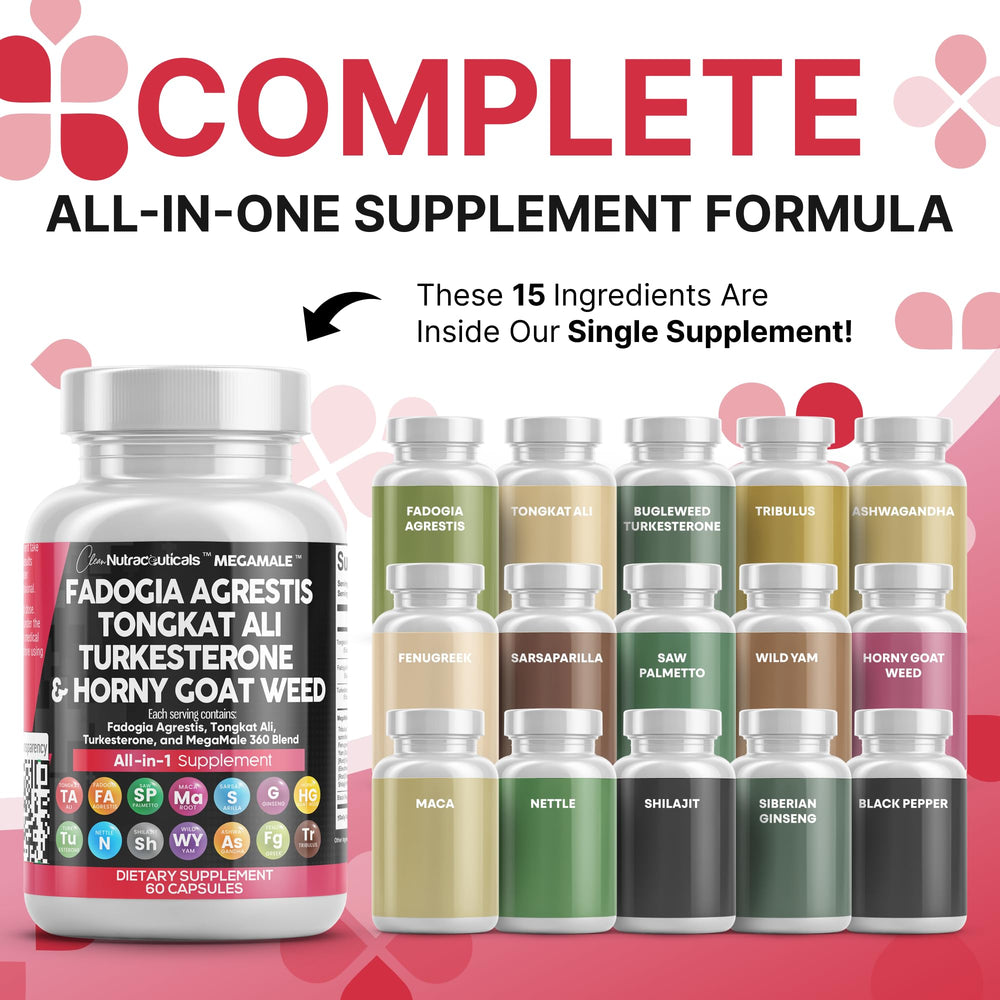 Clean Nutraceuticals 16-in-1 all-in-one formula label