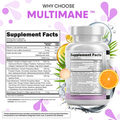 Hair, skin & nails vitamins with vitamin C and E