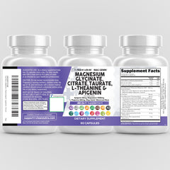 60-count bottle of Clean Nutraceuticals Mag Genin