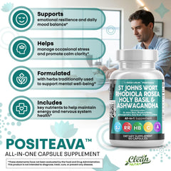 Mood support packaging for men and women with vitamin C and black pepper extract