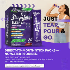 Clean Nutraceuticals single packet in hand demonstrating travel friendly size