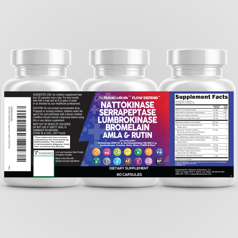 USA-made Clean Nutraceuticals bottle