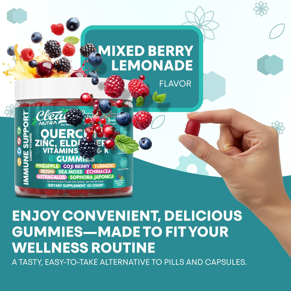 Herbal ingredients: turmeric, olive leaf, mushrooms