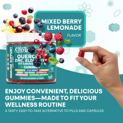 Herbal ingredients: turmeric, olive leaf, mushrooms