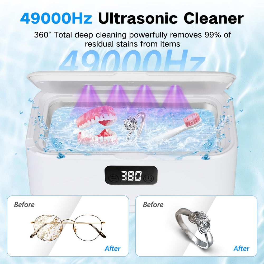Product showing five timer modes for precision cleaning