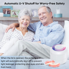Cleans dentures, braces, aligners and jewelry