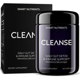 CLEANSE Limited Edition IgG Dairy-Free Colostrum bottle front view with black packaging