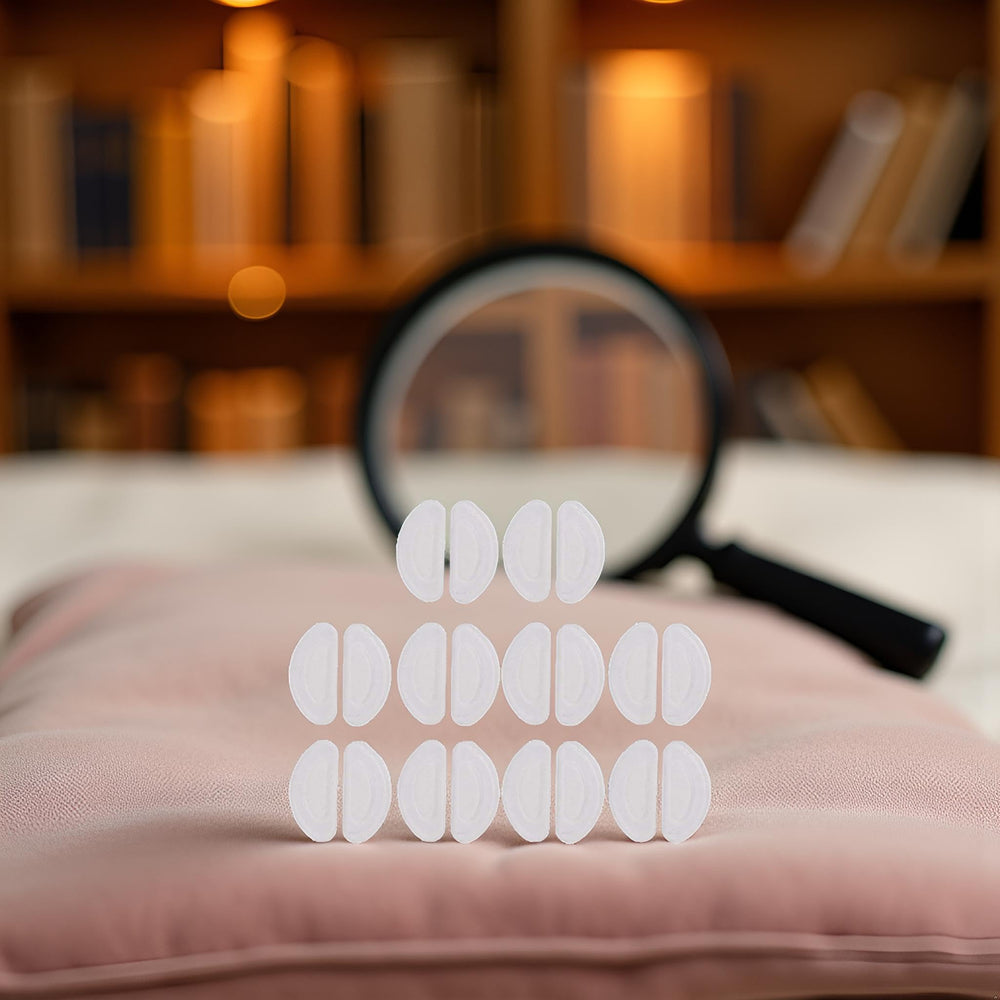 Easy peel-and-stick installation of nose pads