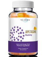 Clear-Biotic Apetasine gummy bottle with orange lemon flavor