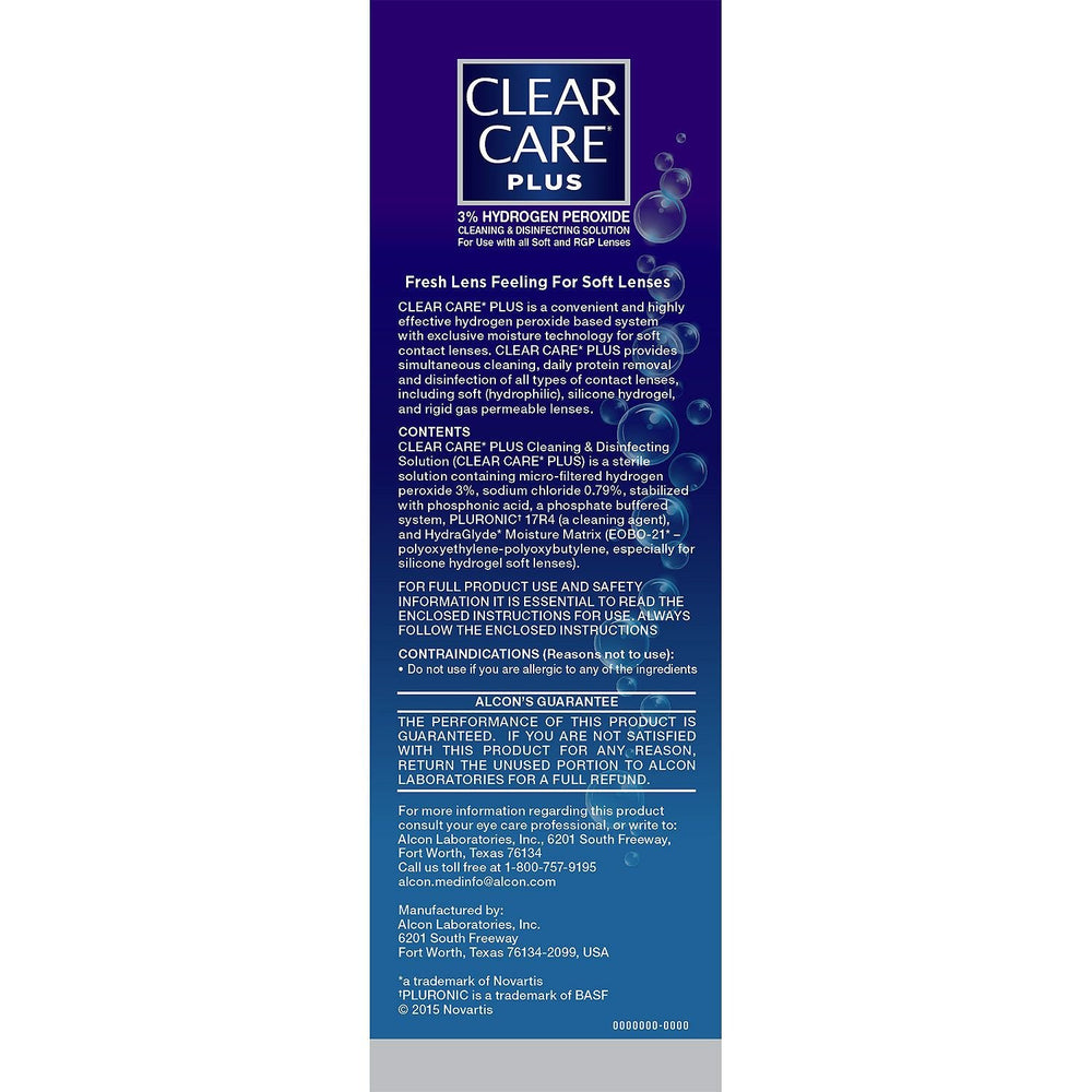 Lenses feel like new after cleansing with Clear Care Plus