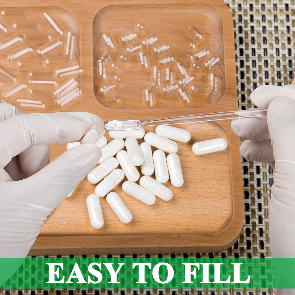 Clear fillable veggie capsules size 00