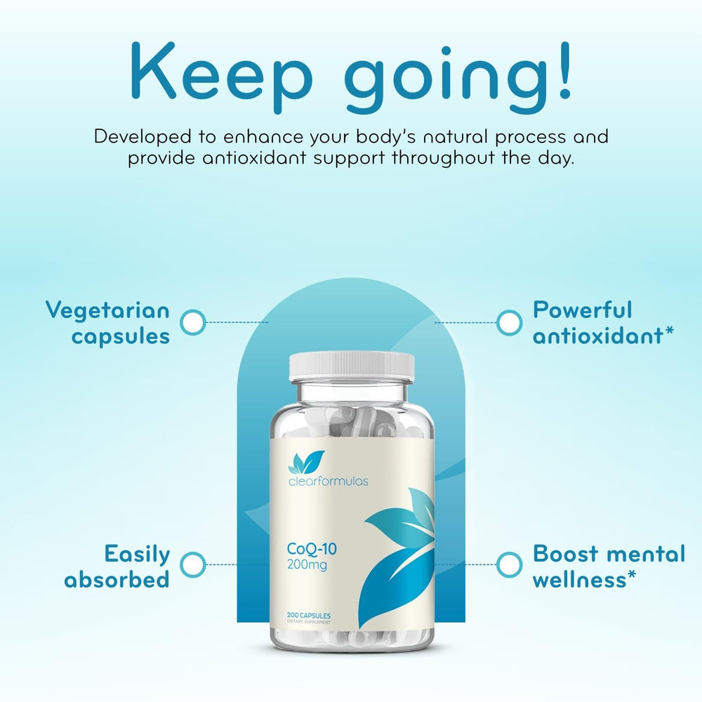 FDA-inspected US facility logo on CoQ10 packaging