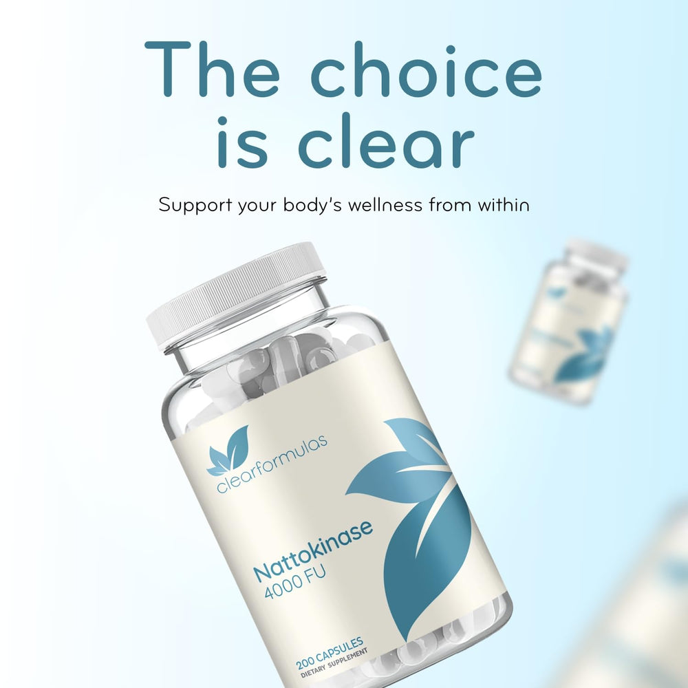 Heart health concept with nattokinase capsules