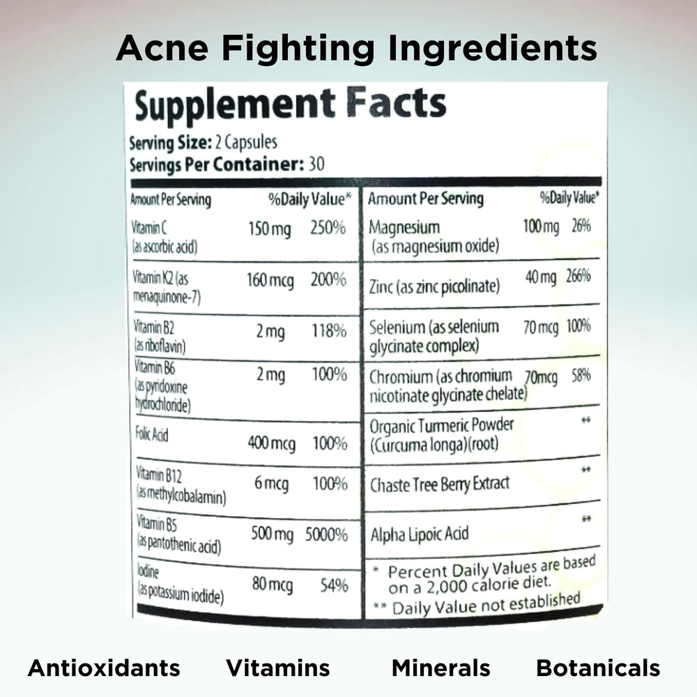 All-natural botanicals and minerals in formula