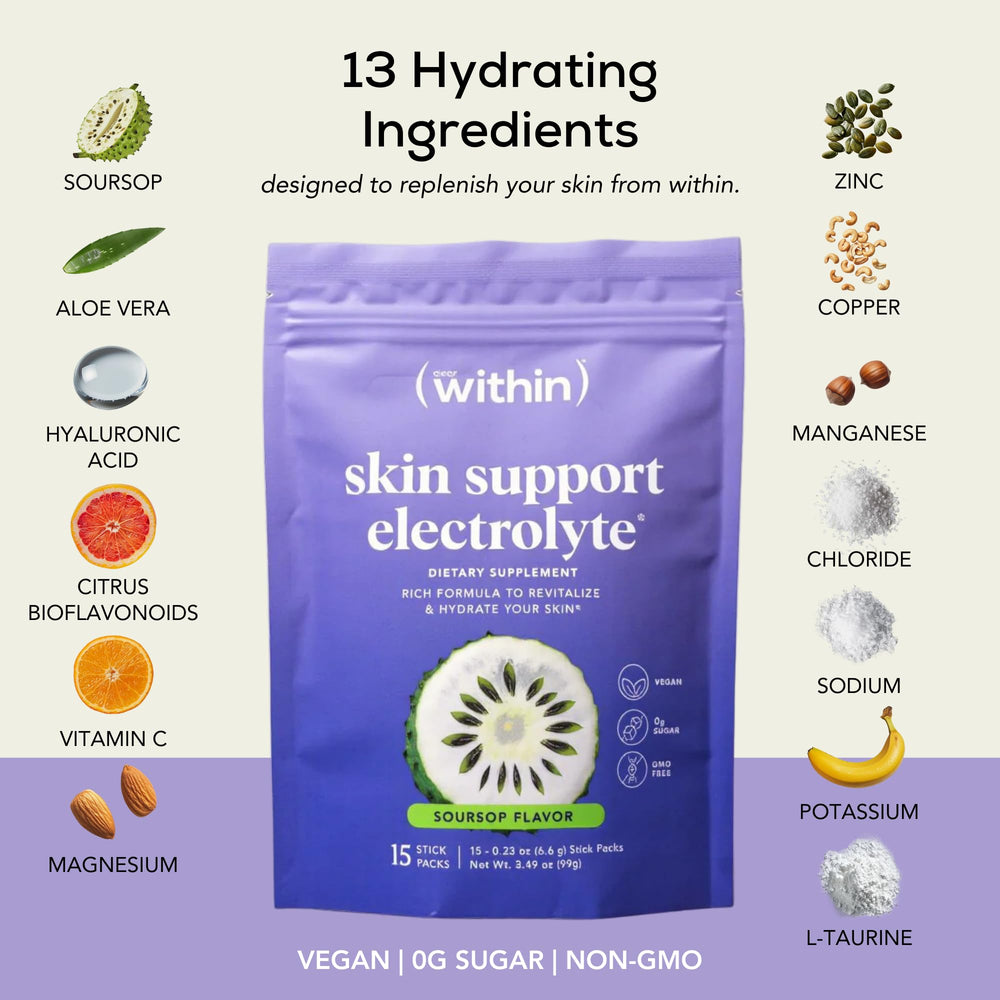 Ingredient list highlighting vegan, gluten-free, non-GMO