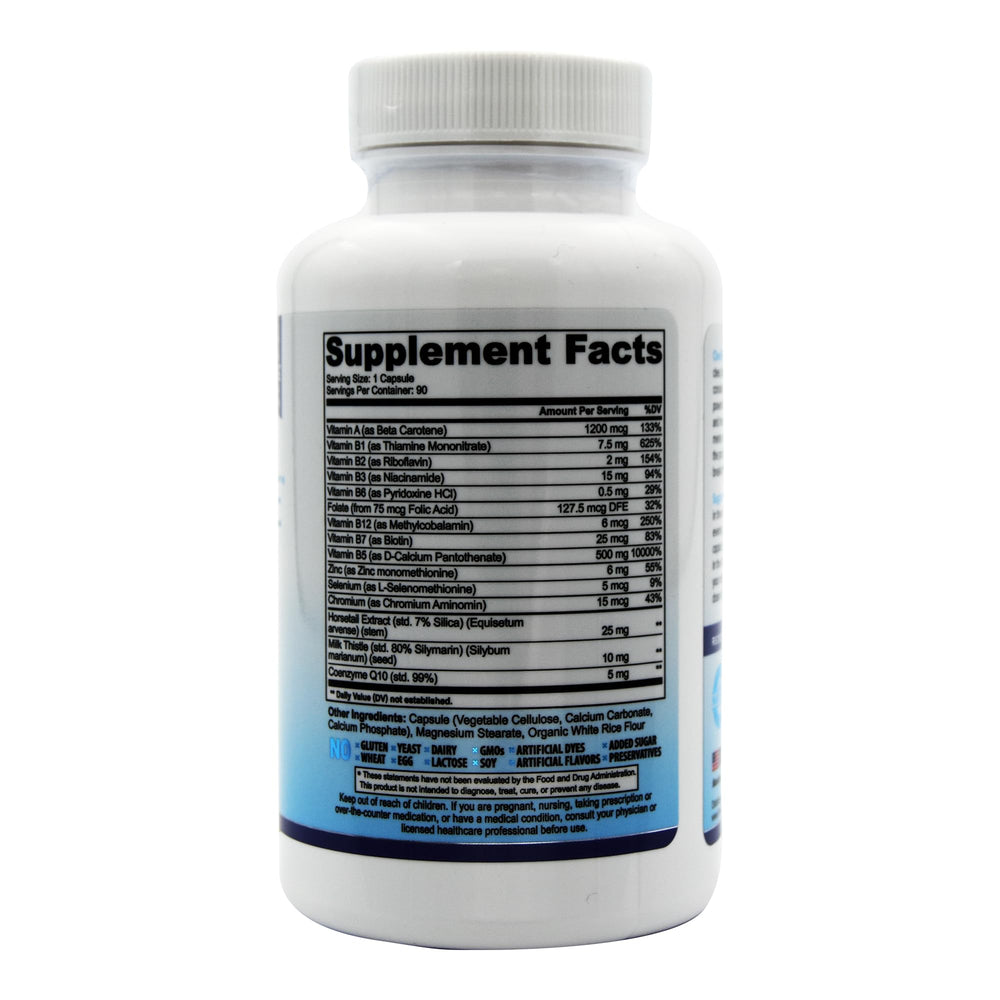 Vegan-friendly, kosher, gluten-free acne supplement ClearZine