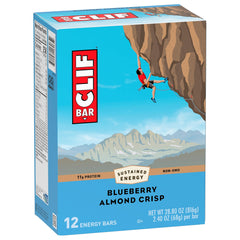 CLIF Bar Blueberry Almond Crisp recyclable packaging aligns with sustainability goals.