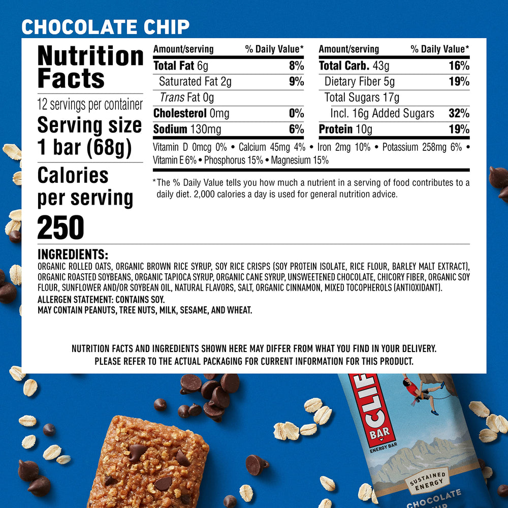 CLIF Bar break-time snack option for mid-activity energy during busy days.