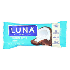 Clif Bar Luna Bar package front promotes a convenient on-the-go snack.