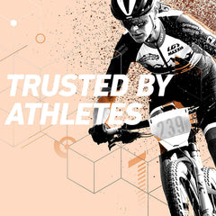 A runner and cyclist using CLIF BLOKS Orange energy chews during a workout