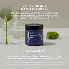 Cliganic Melatonin Gummies bottle with label and gummies inside