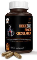 Bottle of Clinical Daily Blood Circulation Supplement with 90 capsules