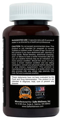 Capsules shown with water as part of a gentle meal time cleanse