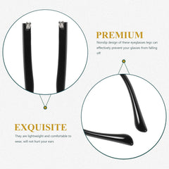 Easy-to-install eyeglass temple replacement