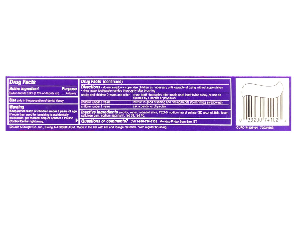 Close-Up Cinnamon Toothpaste with mouthwash label - image 3