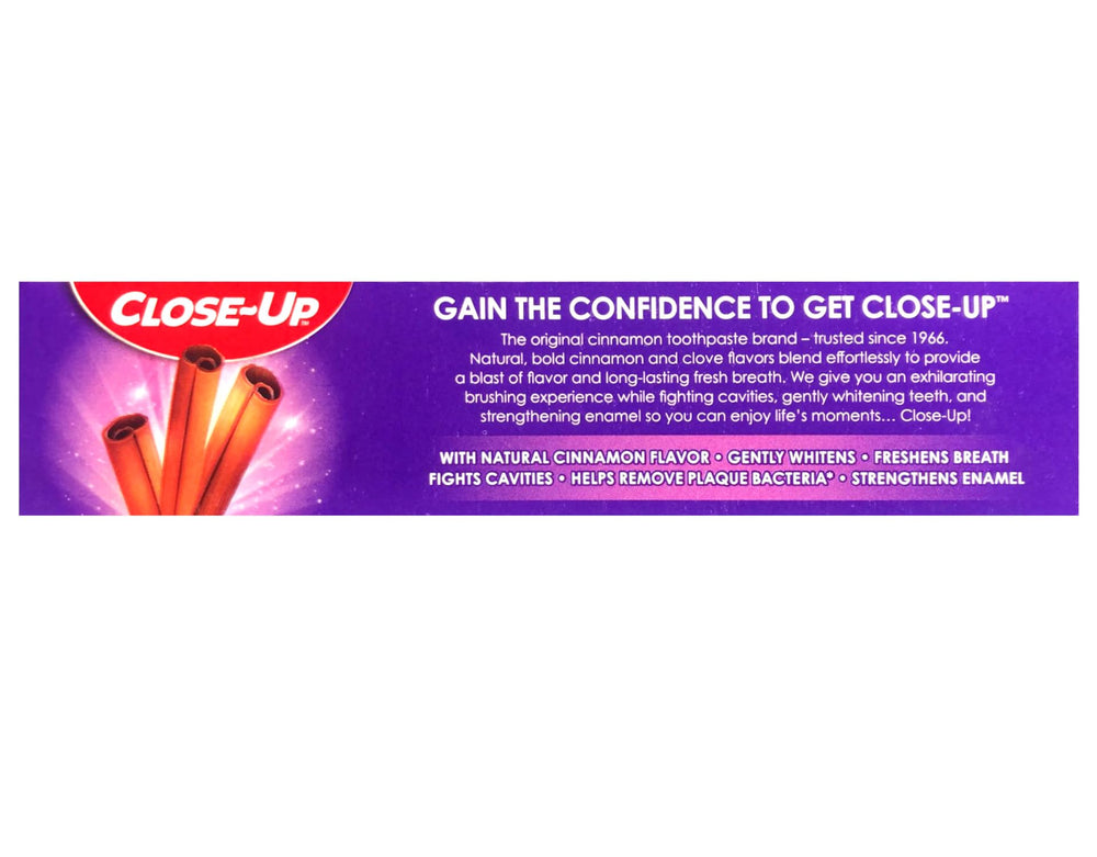 Close-Up Cinnamon Toothpaste 6 oz tubes and packaging - image 4