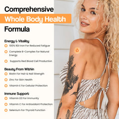 Skin-mounted multivitamin patch close-up