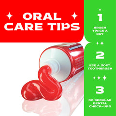 Toothbrush with toothpaste showing foam during brushing