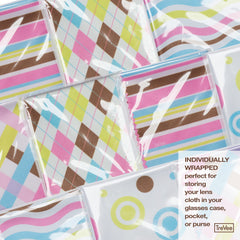 Pastel lavender geo-design microfiber cleaning cloth