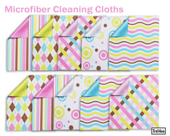 Product image: 10-pack microfiber cleaning cloths in packaging